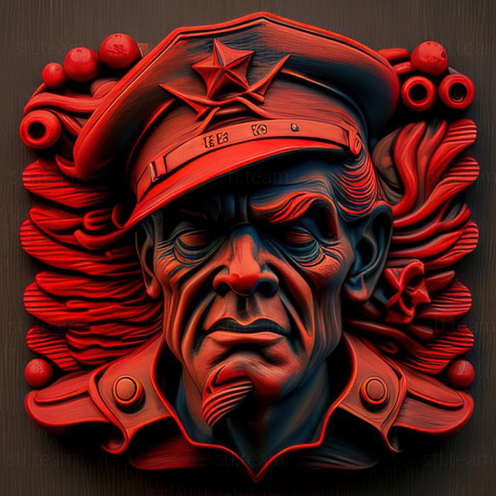 3D модель Red Grooms американський художник (STL)